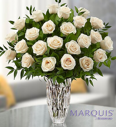 Marquis by Waterford&amp;reg; Premium White Roses